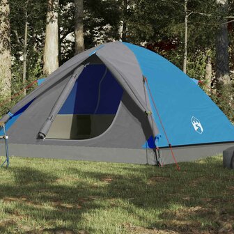 Koepeltent 6-persoons waterdicht blauw 1