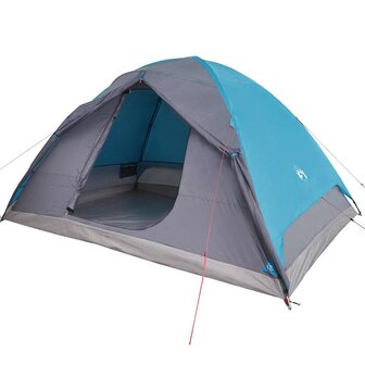 Koepeltent 6-persoons waterdicht blauw 4