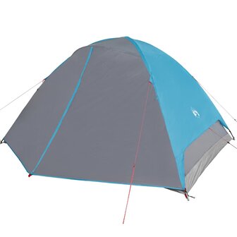 Koepeltent 6-persoons waterdicht blauw 5