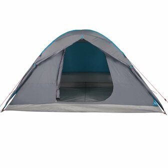 Koepeltent 6-persoons waterdicht blauw 8