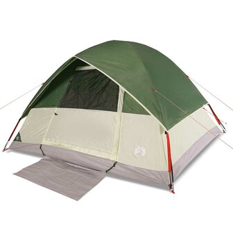 Koepeltent 6-persoons waterdicht groen 2