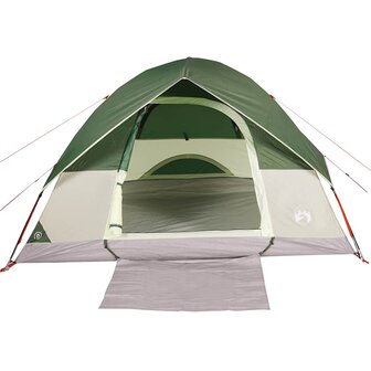 Koepeltent 6-persoons waterdicht groen 7