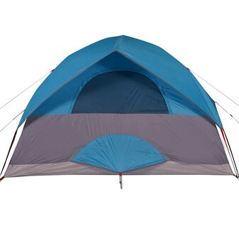 Koepeltent 6-persoons waterdicht blauw 9