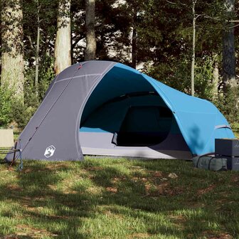Koepeltent 4-persoons waterdicht blauw 1