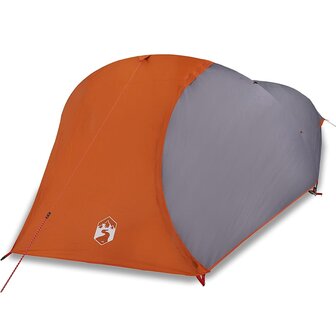 Koepeltent 4-persoons waterdicht oranje 2