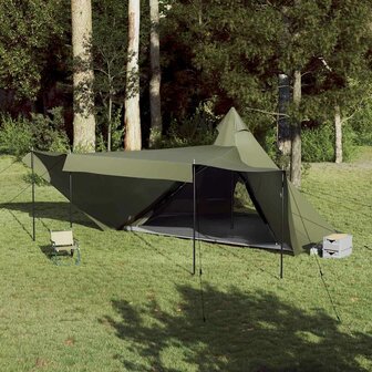 Tipi Tent 8-persoons waterdicht olijfgroen 4