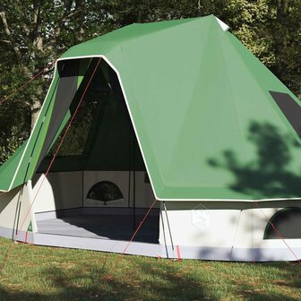 Tipi Tent met dak met opslag Groen 466 x 310 x 240 cm taft 3