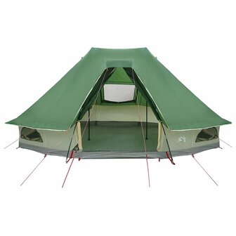 Tipi Tent met dak met opslag Groen 466 x 310 x 240 cm taft 4
