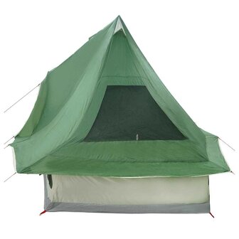 Tipi Tent met dak met opslag Groen 466 x 310 x 240 cm taft 5