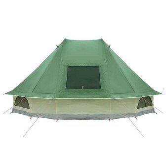 Tipi Tent met dak met opslag Groen 466 x 310 x 240 cm taft 6