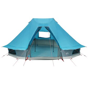 Tipi Tent met dak met opslag Blauw 466 x 310 x 240 cm taft 4