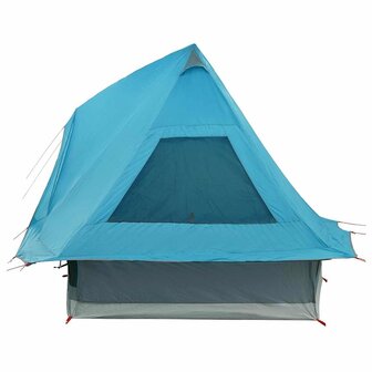 Tipi Tent met dak met opslag Blauw 466 x 310 x 240 cm taft 5