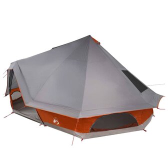 Tipi Tent met dak Grijs en Oranje 680 x 430 x 270 cm taft 2