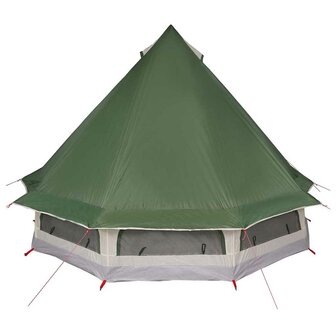Tipi Tent met dak met opslag Groen 404 x 370 x 270 cm taft 6