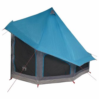 Tipi Tent met dak met opslag Blauw 404 x 370 x 270 cm taft 5