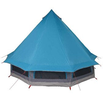 Tipi Tent met dak met opslag Blauw 404 x 370 x 270 cm taft 6