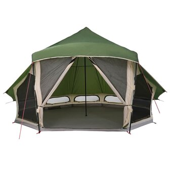 Tipi Tent met dak met opslag Groen 508 x 470 x 300 cm taft 4