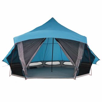 Tipi Tent met dak met opslag Blauw 508 x 470 x 300 cm taft 4