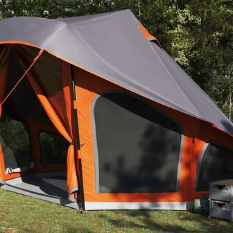 Tipi Tent met dak Grijs en Oranje 508 x 470 x 300 cm taft 3