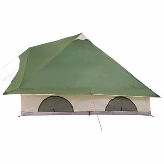 Tipi Tent met dak met opslag Groen 358 x 296 x 258 cm taft 5
