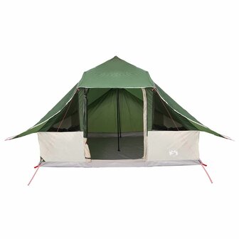 Tipi Tent met dak met opslag Groen 364 x 281 x 257 cm taft 4