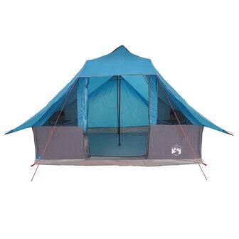 Tipi Tent met dak met opslag Blauw 364 x 281 x 257 cm taft 4