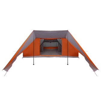 Tipi Tent met dak Grijs en Oranje 660 x 456 x 200 cm taft 4