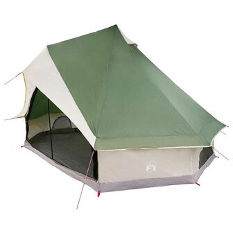 Tipi Tent met dak met opslag Groen 400 x 346 x 250 cm taft 2