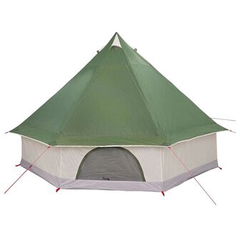 Tipi Tent met dak met opslag Groen 400 x 346 x 250 cm taft 6