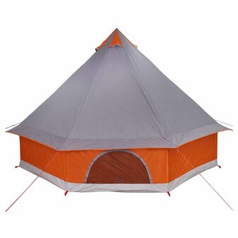 Tipi Tent met dak Grijs en Oranje 400 x 346 x 250 cm taft 6