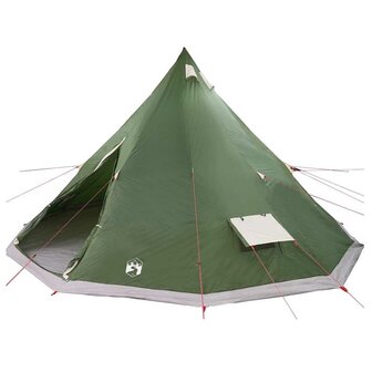 Tipi Tent met dak met opslag Groen 560 x 560 x 300 cm taft 2
