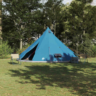 Tipi Tent met dak met opslag Blauw 560 x 560 x 300 cm taft 1