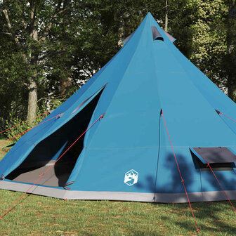 Tipi Tent met dak met opslag Blauw 560 x 560 x 300 cm taft 3