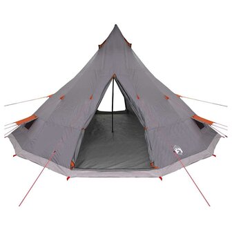 Tipi Tent met dak Grijs en Oranje 560 x 560 x 300 cm taft 4