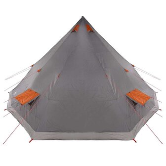 Tipi Tent met dak Grijs en Oranje 560 x 560 x 300 cm taft 5