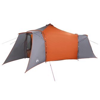 Tipi Tent met dak Grijs en Oranje 492 x 492 x 275 cm taft 2