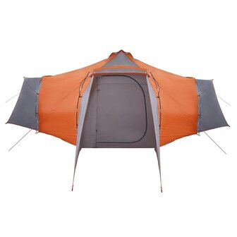 Tipi Tent met dak Grijs en Oranje 492 x 492 x 275 cm taft 6