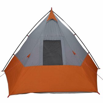 Tipi Tent met dak Grijs en Oranje 383 x 338 x 217 cm taft 6