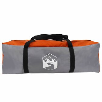 Tipi Tent met dak Grijs en Oranje 383 x 338 x 217 cm taft 9