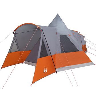 Tipi Tent 8-Persoon Grijs en Oranje 720 x 465 x 295 cm 4