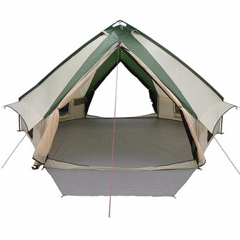 Tipi Tent voor 10 Personen Groen en Wit 490 x 410 x 210 cm 5