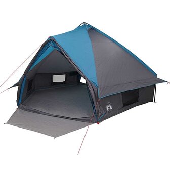 Tipi Tent voor 10 Personen Blauw en Grijs 490 x 410 x 210 cm 2