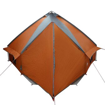 Tipi Tent voor 10 Personen Grijs en Oranje 490 x 410 x 210 cm 7