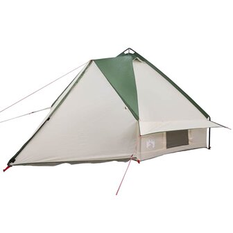 Tipi Tent voor 6 Personen Groen en Wit 490 x 410 x 210 cm 4