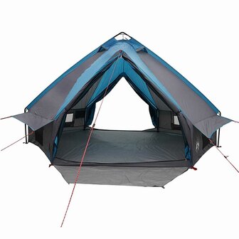 Tipi Tent voor 6 Personen Blauw en Grijs 431 x 366 x 185 cm 5