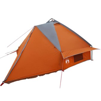 Tipi Tent voor 6 Personen Grijs en Oranje 490 x 410 x 210 cm 4