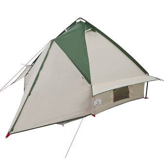 Tipi Tent voor 4 Personen Groen en Grijs 490 x 410 x 210 cm 4