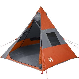 Tipi Tent 7-persoons waterdicht oranje 4