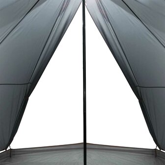Tipi Tent voor gezin 8-persoons waterdicht grijs en oranje 7