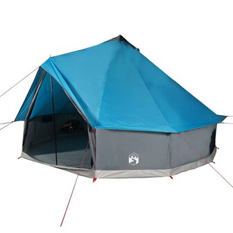 Tipi Tent voor gezin 10-persoons waterdicht blauw 2